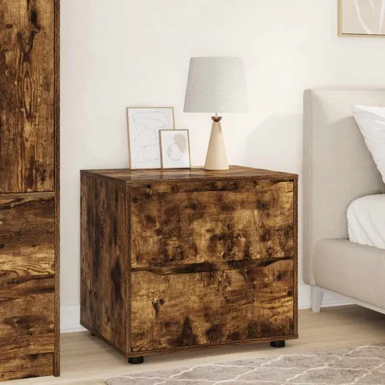 vidaXL Opbevaringsskab Røget Eg 60x48x57 cm Konstrueret Træ