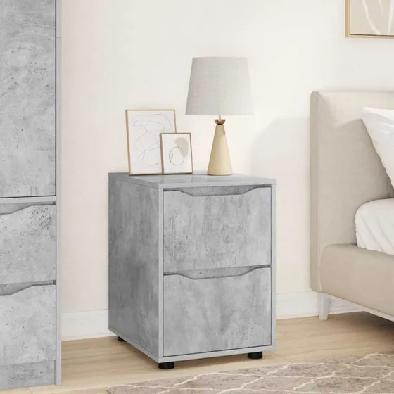 vidaXL Opbevaringsskab Beton Grå 40 x 48 x 57 cm Konstrueret Træ