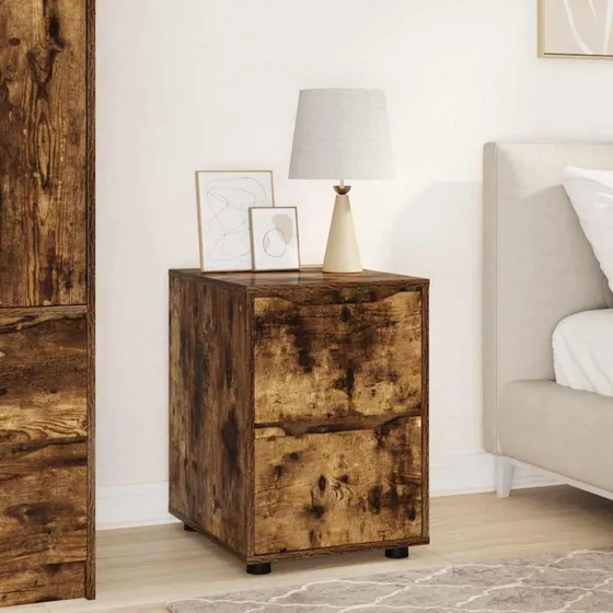 vidaXL Opbevaringsskab Røget Eg 40 x 48 x 57 cm Konstrueret Træ
