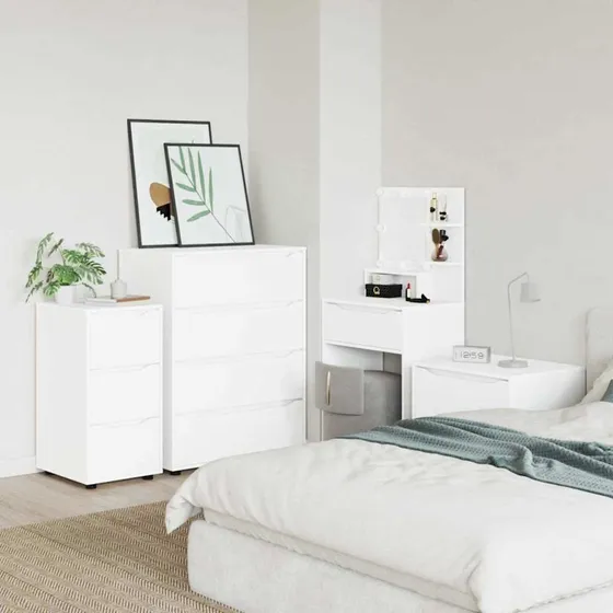 vidaXL Opbevaringsskab Hvid 40 x 48 x 81 cm Konstrueret Træ