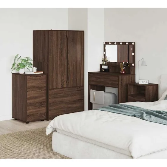 vidaXL Opbevaringsskab Brun 40 x 48 x 81 cm Konstrueret Træ
