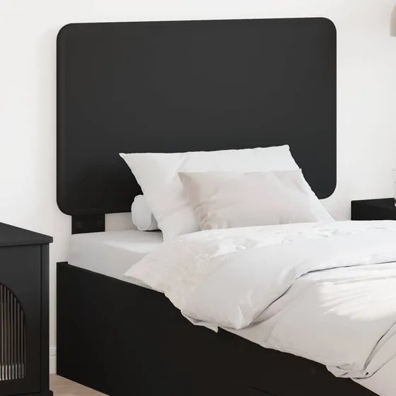 vidaXL Hovedgærde Sort Eg 80 cm Konstrueret Træ