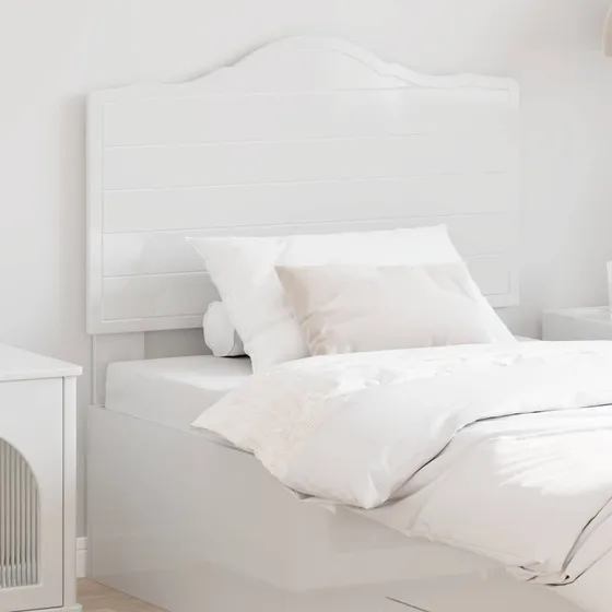 vidaXL Hovedgærde Gloss Hvid 75 cm Konstrueret Træ
