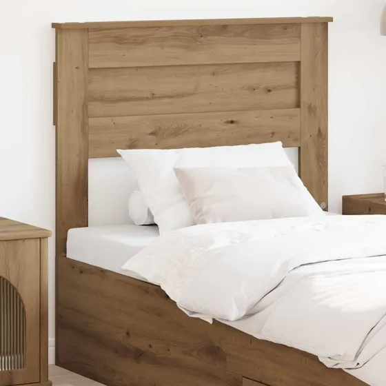 vidaXL Hovedgærde Artisan Egetræ 90 cm