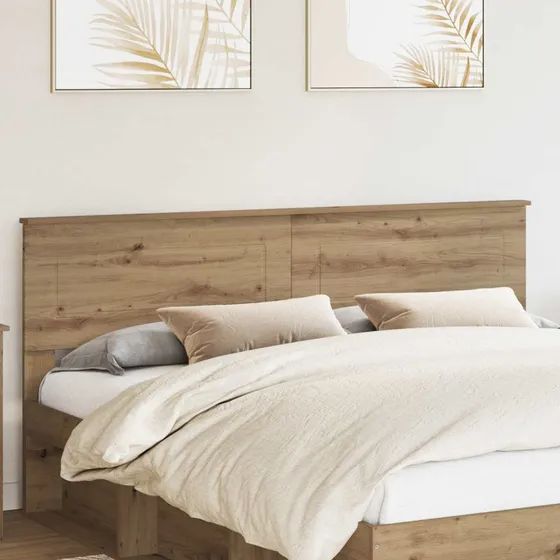 vidaXL Hovedgærde Artisan Egetræ 180 cm Konstrueret Træ