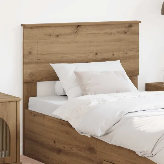 vidaXL Hovedgærde Artisan Egetræ 90 cm Konstrueret Træ