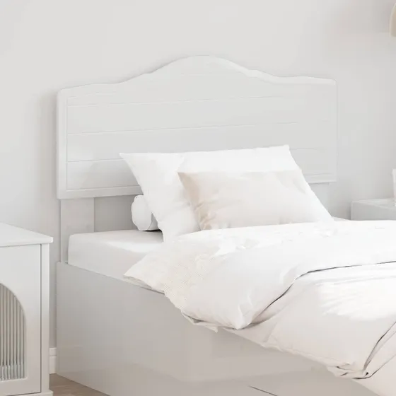 vidaXL Hovedgærde Gloss Hvid 75 cm Konstrueret Træ
