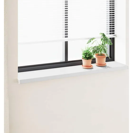vidaXL Vindueskarm Hvid 160x30x4,5 cm PVC