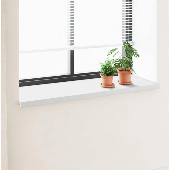 vidaXL Vindueskarm Hvid 140 x 50 x 4,5 cm PVC