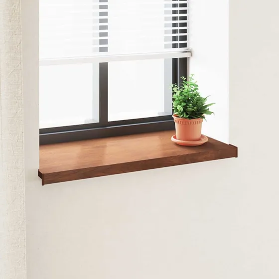 vidaXL Vindueskarm Brun Træ 80 x 40 x 4,5 cm PVC