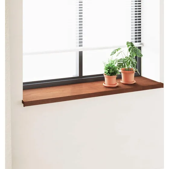 vidaXL Vindueskarm Brun Træ 160x45x4,5 cm PVC