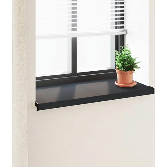 vidaXL Vindueskarm Antracit 80x40x4,5 cm med Træstruktur