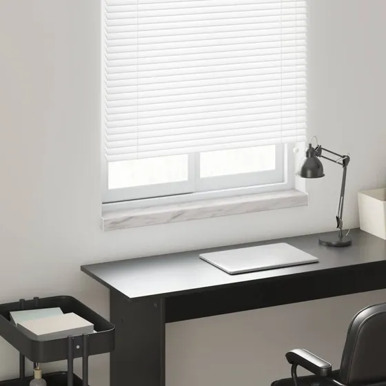 vidaXL Vindueskarm Marmor Tekst -enure 80 x 10 x 4,5 cm PVC
