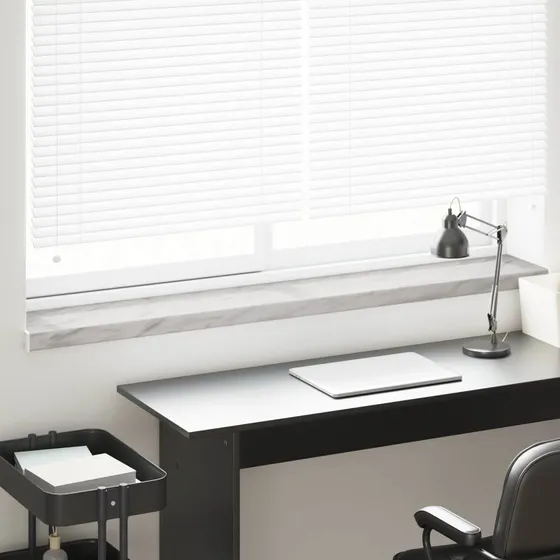 vidaXL Vindueskarm Marmor Tekst -enure 120 x 20 x 4,5 cm PVC