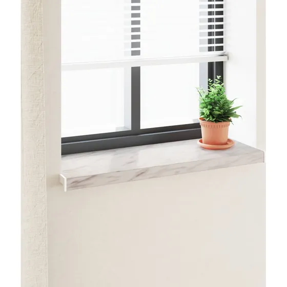 vidaXL Vindueskarm Marmor Tekst -enure 100 x 30 x 4,5 cm PVC