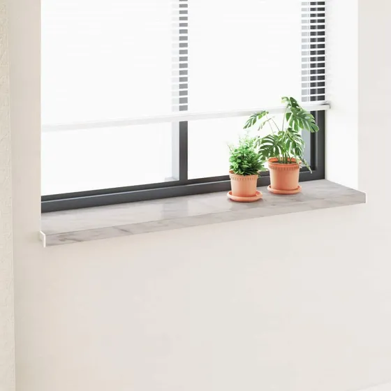 vidaXL Vindueskarm Marmor Tekst -enure 140 x 30 x 4,5 cm PVC