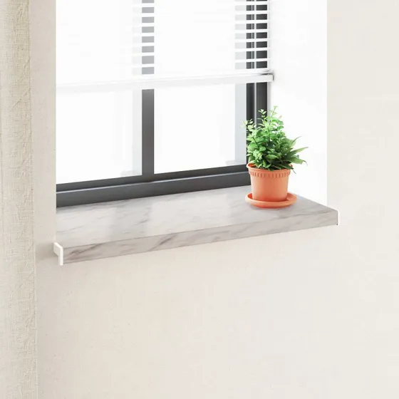 vidaXL Vindueskarm Marmor Tekst -enure 80 x 45 x 4,5 cm PVC