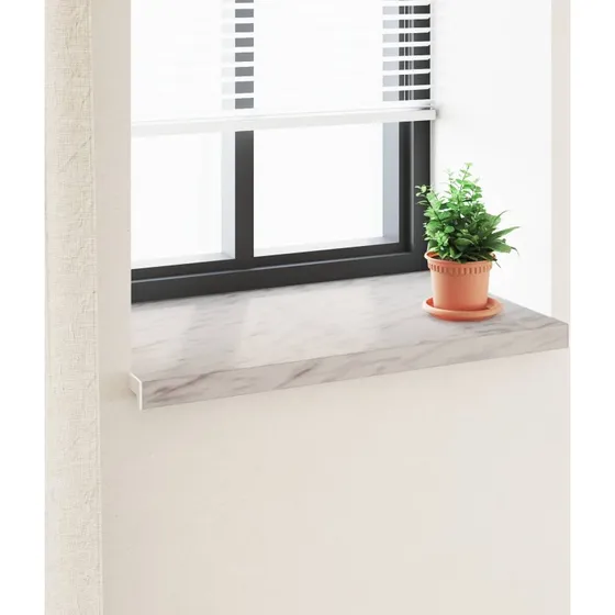 vidaXL Vindueskarm Marmor Tekst -enure 80 x 50 x 4,5 cm PVC