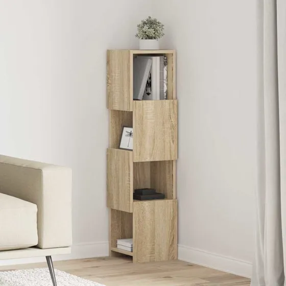 vidaXL Hjørneskab Sonoma Eg 25,5x25x102cm Konstrueret Træ