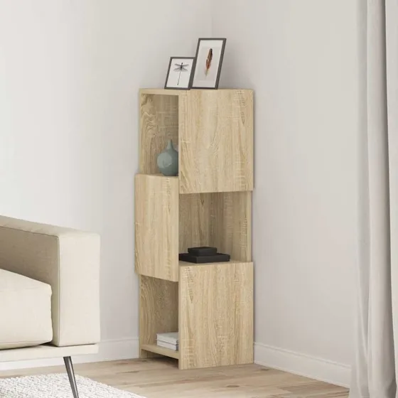 vidaXL Hjørneskab Sonoma Eg 30,5x30x95cm Konstrueret Træ