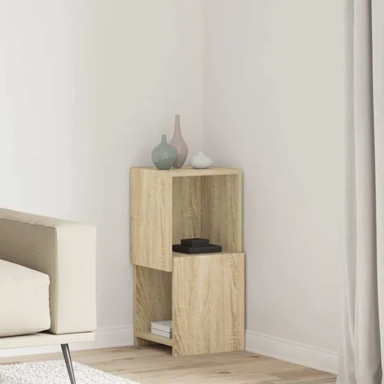 vidaXL Hjørneskab Sonoma Eg 30,5x30x65 cm Konstrueret Træ