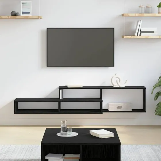 vidaXL Vægbeslag til TV 150x25x28,5 cm, Konstrueret træ