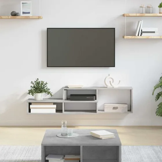 vidaXL Vægbeslag til TV 120x25x28,5 cm, konstrueret træ