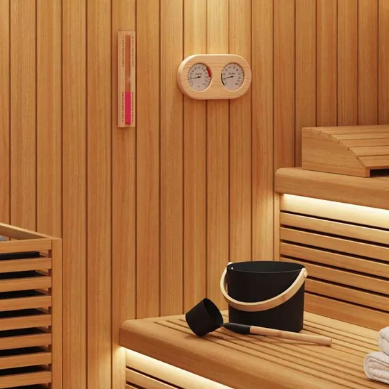 vidaXL Sauna Spand Sæt 4 stk Sort Aluminium og Fyrretræ