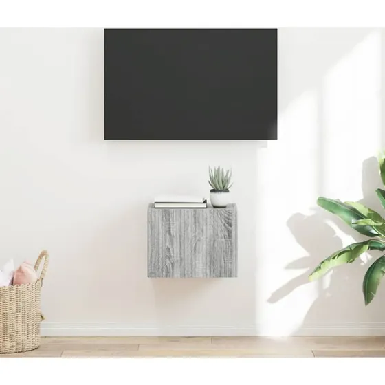 vidaXL TV-vægskab Grå Sonoma 39 x 31 x 29,5 cm Konstrueret træ