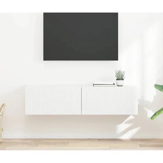 vidaXL TV vægskab 2 stk Hvid 60 x 31 x 29,5 cm Konstrueret træ