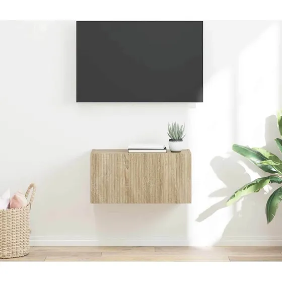 vidaXL TV vægskab Sonoma 60 x 31 x 29,5 cm konstrueret træ