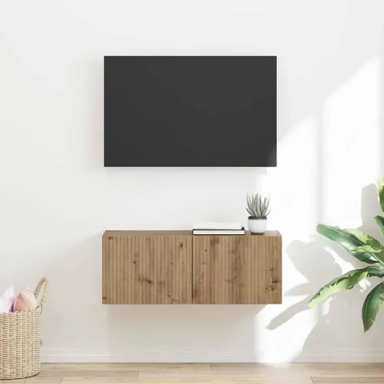 vidaXL TV vægskab Artisan 78,5 x 31 x 29,5 cm træ