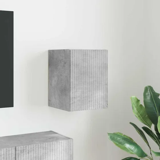 vidaXL TV-vægskab Beton 30 x 31 x 40 cm Konstrueret træ