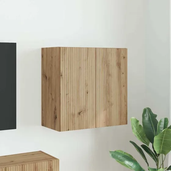 vidaXL TV-vægskab Artisan Egetræ 59,5 x 31 x 60 cm