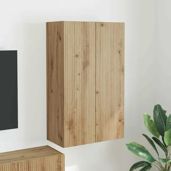 vidaXL TV-vægskab Artisan Egetræ 59,5 x 31 x 100 cm