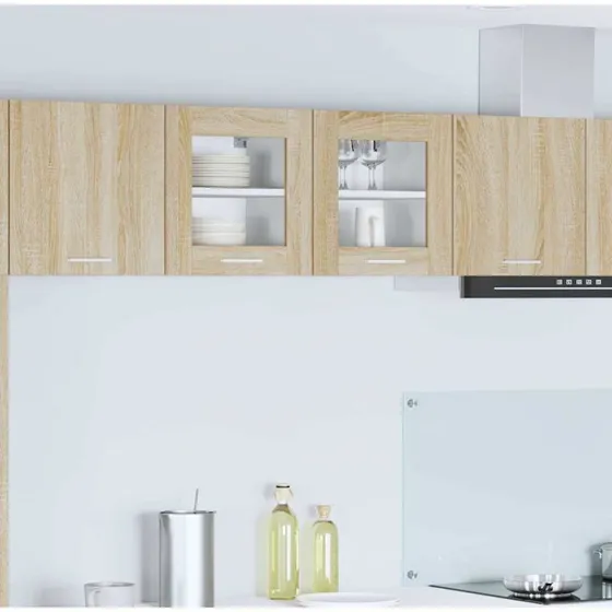 vidaXL Hængeskab 2 stk Sonoma eg 40 x 31 x 40 cm Konstrueret træ