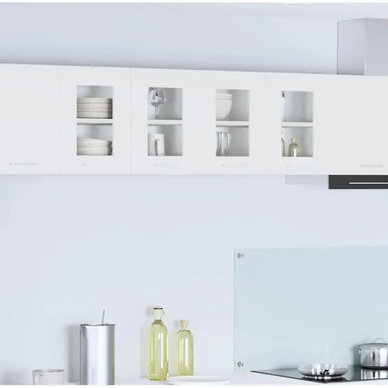 vidaXL Hængeskab 2 stk Hvid 60 x 31 x 40 cm Konstrueret træ