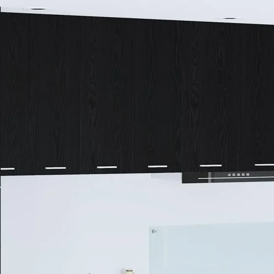vidaXL Hængeskab med dør Sort 60 x 31 x 80 cm Konstrueret træ
