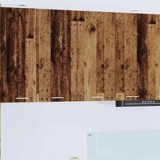 vidaXL Hængeskab Gammelt Træ 80x31x80 cm Konstrueret Træ