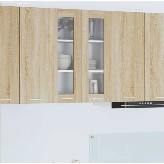 vidaXL Hængeskab Sonoma eg 60 x 31 x 80 cm Konstrueret træ