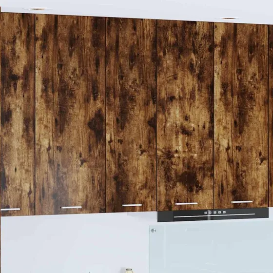 vidaXL Hængeskab Røget Eg 30 x 31 x 100 cm Konstrueret Træ