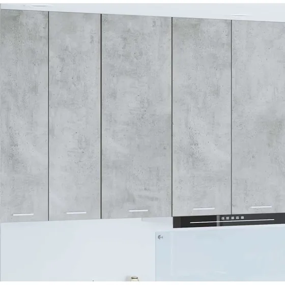 vidaXL Hængeskab Riga Beton Grå 40x31x100 cm Konstrueret Træ