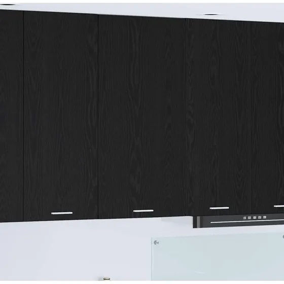 vidaXL Hængeskab Sort/Eg og Hvid 50 x 31 x 100 cm