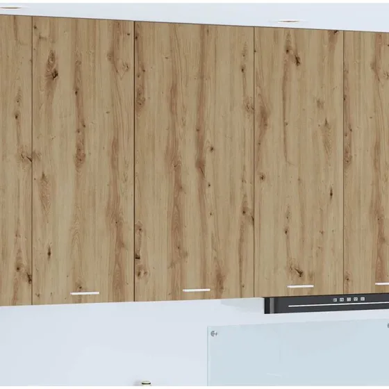 vidaXL Hængeskab Artisan eg/hvid 50x31x100 cm