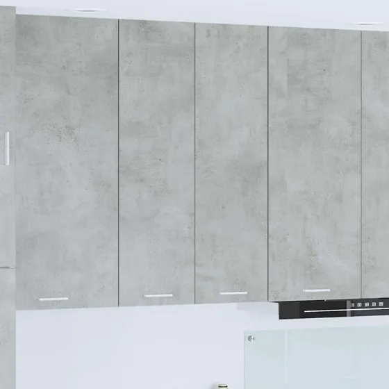 vidaXL Hængeskab Beton Grå 60x31x100 cm Konstrueret Træ