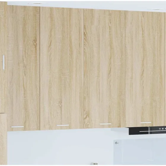vidaXL Hængeskab Sonoma eg 80 x 31 x 100 cm Konstrueret træ