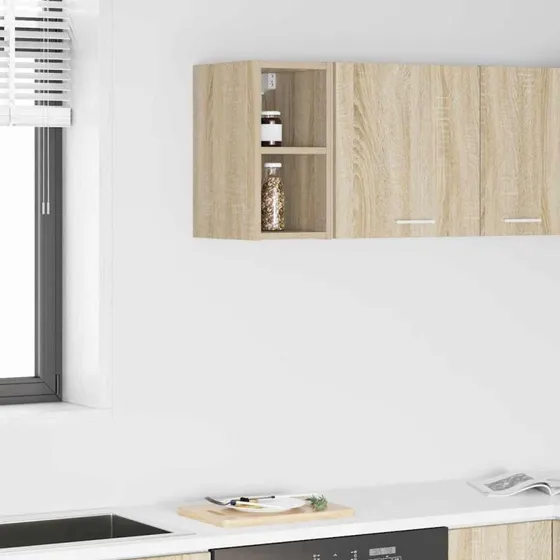 vidaXL Hængeskab Sonoma eg 20 x 29,5 x 40 cm Konstrueret træ