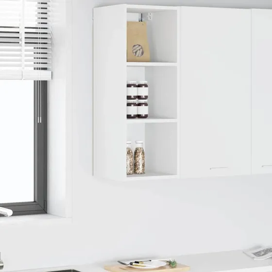 vidaXL Hængeskab Riga Hvid 30 x 29,5 x 80 cm Konstrueret træ