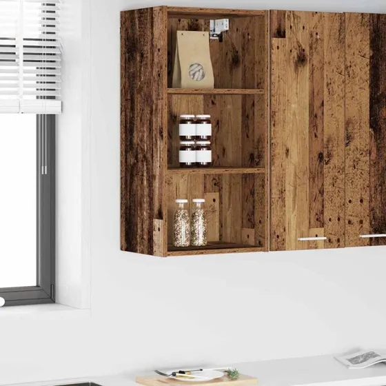 vidaXL Hængeskab Gammelt Træ 40x29,5x80 cm Konstrueret Træ