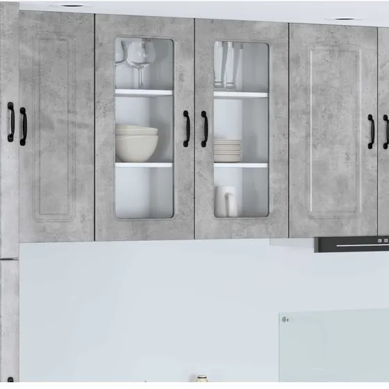 vidaXL Køkkenskab Kalmar Beton Grå 40x31x80 cm Konstrueret Træ